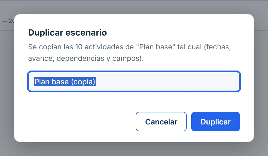Duplicar escenario