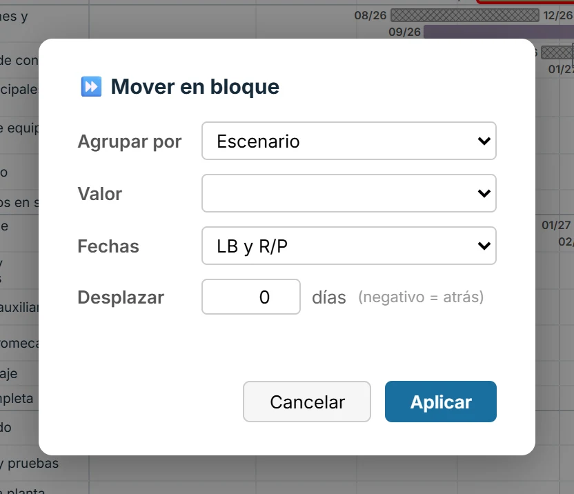 Mover en bloque